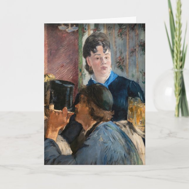 Carte Edouard Manet - Serveuse de bière (Devant)