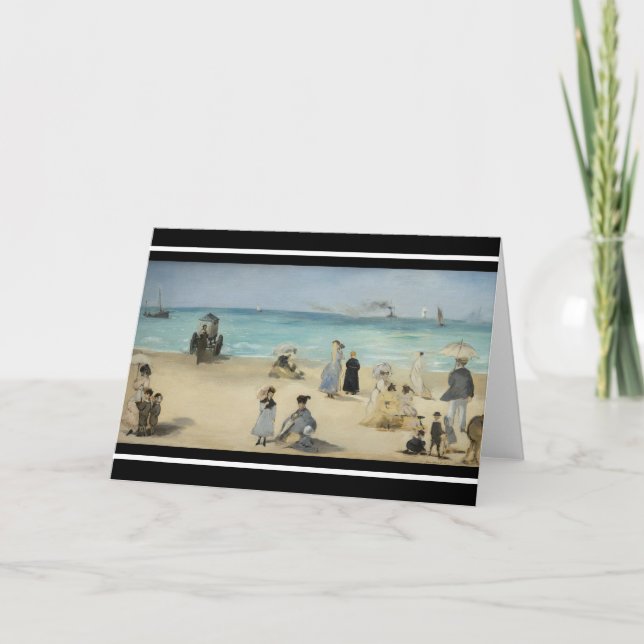 Carte Edouard Manet - Sur la plage, Boulogne-sur-Mer (Devant)