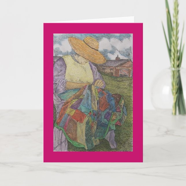 Carte édredon de patchwork (Devant)