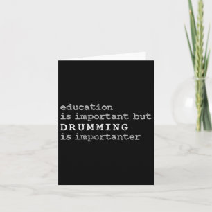 Carte Éducation de batteur de groupe de majorettes de ba