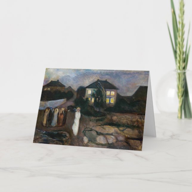 Carte Edvard Munch - La tempête (Devant)