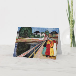 Carte Edvard Munch - Les filles sur le pont 1902
