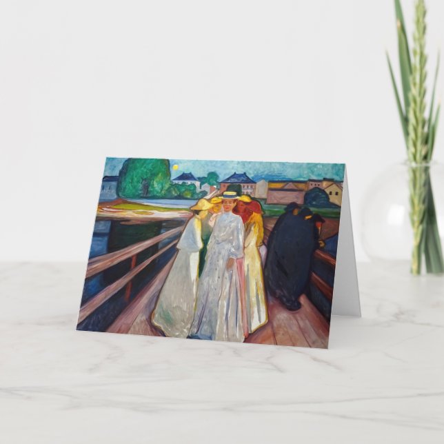 Carte Edvard Munch - Les filles sur le pont 1903 (Devant)