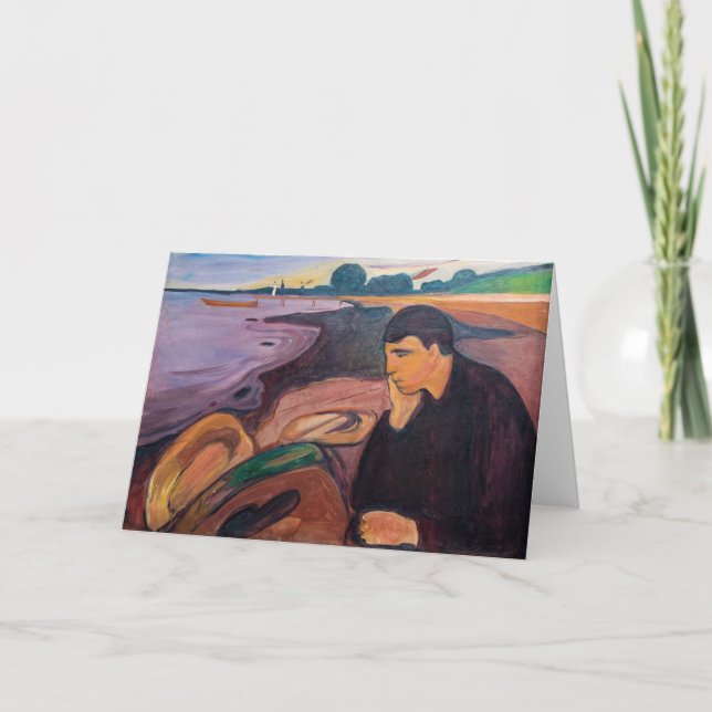 Carte Edvard Munch - Melancholy 1894 (Devant)