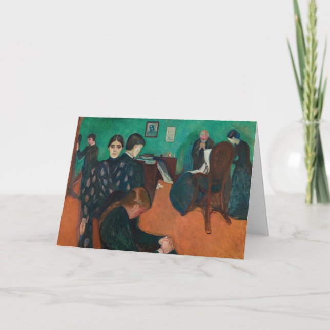 Carte Edvard Munch - Mort dans la salle de repos v1 (Devant)