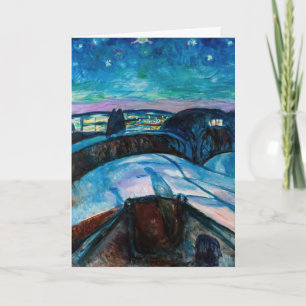 Carte Edvard Munch - Nuit étoilée 1922