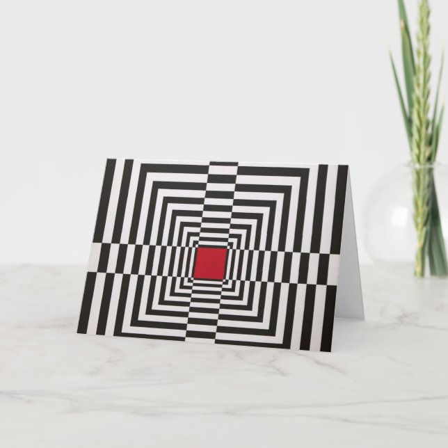 Carte effondrement de l'illusion graphique carré (Devant)