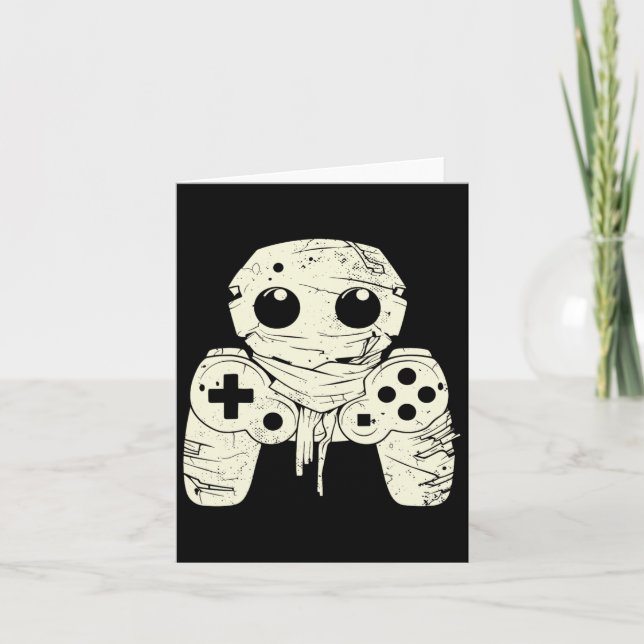 Carte Éffrayant Ghost Mummy contrôleur de jeu Halloween  (Devant)
