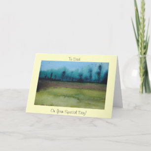 Carte Éffrayant mystique paysage boisé papa salut
