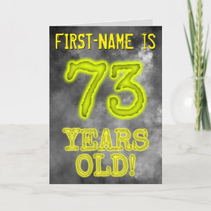 Carte Éffrayante Aura Jaillissante Regardez "73 ANS !" +