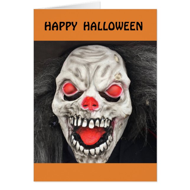 CARTE ÉFFRAYANTE DE HALLOWEEN (Devant)