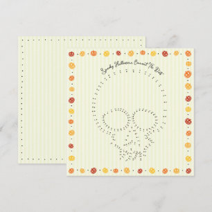 Carte éffrayante Halloween Connect-The-Dots