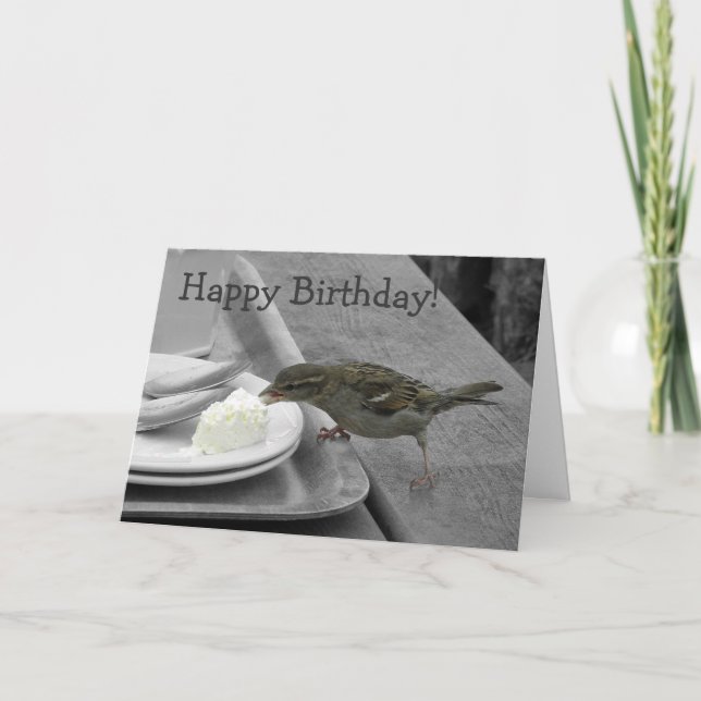 Carte effrontée de moineau (Devant)