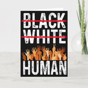 Carte Égalité humaine noir blanc Appare Mois de l'histoi