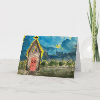 Carte Église de Noël