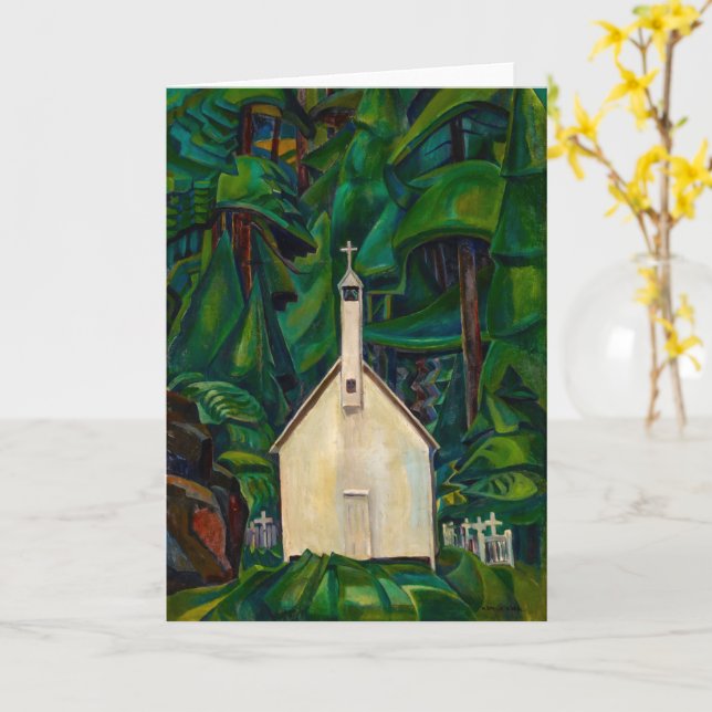 Carte Église indienne | Emily Carr | (Fleur jaune)