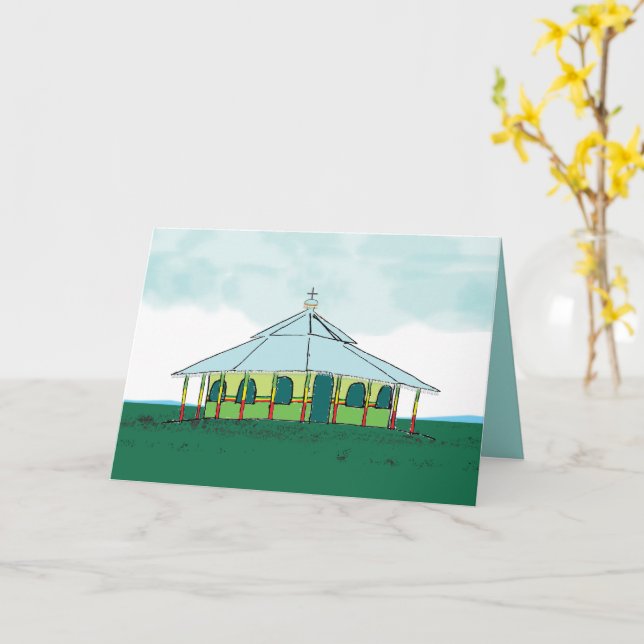 Carte Église orthodoxe éthiopienne de Tewahedo የ ኢ ት ዮ ጲ (Fleur jaune)