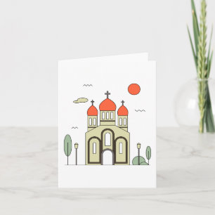Carte Église orthodoxe minimaliste russe