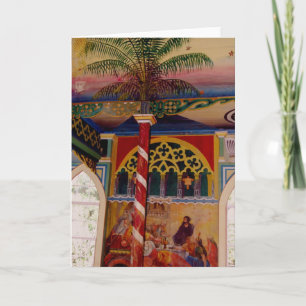 Carte Église peinte grande par île Frescoe d'Hawaï
