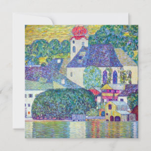 Carte Eglise St Wolfgang par Gustav Klimt, Art Victorien