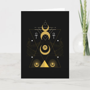 Carte Egyptian Eye of Ra Egypt Pyramid