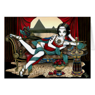 Carte égyptienne d'ange de Maat de déesse de