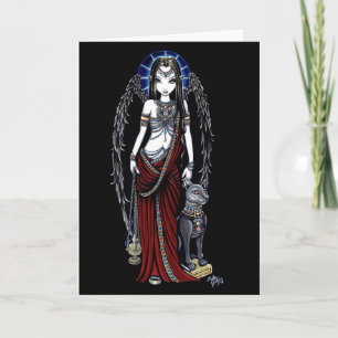 Carte égyptienne de Bastet d'ange de Nefertari