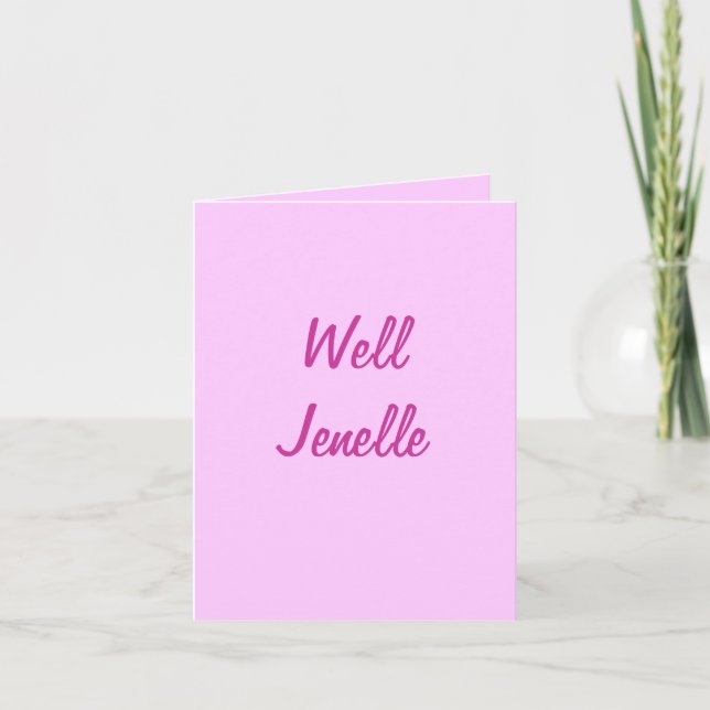 Carte Eh bien Jenelle (Devant)