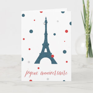 Carte Eiffel Tower French Birthday