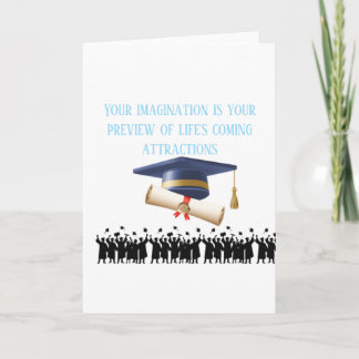 Carte Einstein's graduation motto 