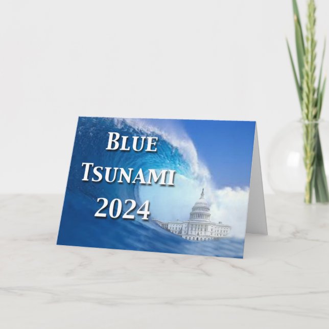 Carte Élection du tsunami bleu 2024 (Devant)