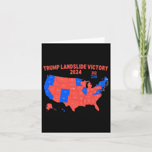 Carte électorale 2024 Trump 312 Trump Landslide