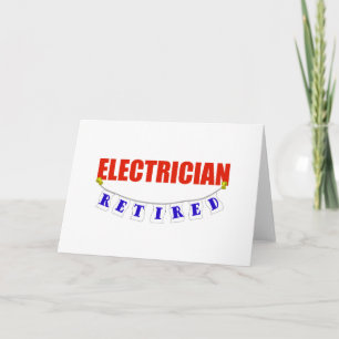 CARTE ÉLECTRICIEN RETRAITÉ