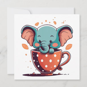 Carte Élégance des éléphants