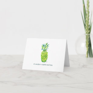 Carte Élégant blanc ananas tiré à la main