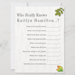 Carte Élégant chêne d'automne Merveilleux minimaliste Ma