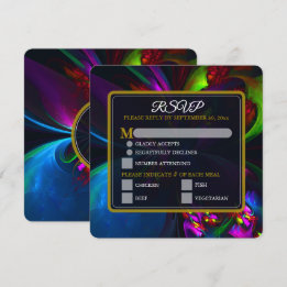 Carte Élégant Classique Moderne Motif Floral #902 Mariag