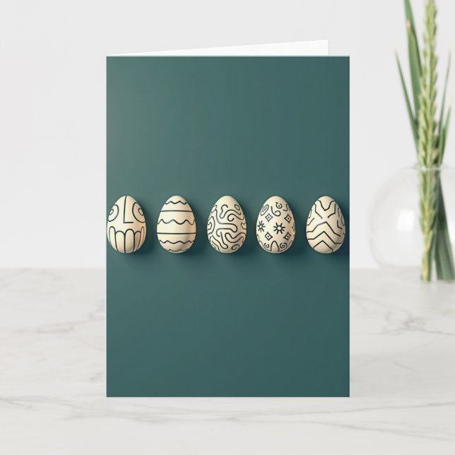 Carte Elegant Decorative Shapes Card (Devant)