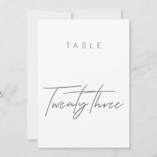 Carte Élégant Mariage de calligraphie budgétaire Numéro 