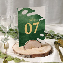 Élégant Mariage de feuille de Monstera verte tropi