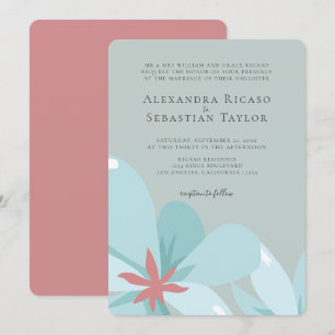 Carte Élégant Mariage Floral Ampersand Collection