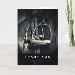 Carte Élégant Merci photo en argent