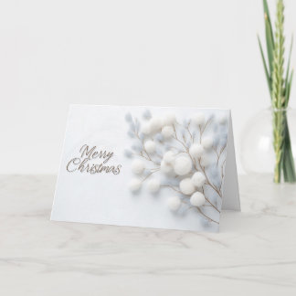 Carte Elegant Minimalist Merry Christmas Card