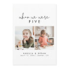 Élégant Moderne Quand Nous Étions Âge Numéro De Ta