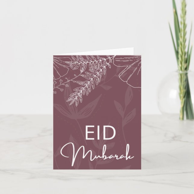 Carte élégant moubarak (Devant)