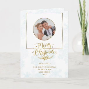Carte Élégant Notre Premier Noël En Tant Que Monsieur. &