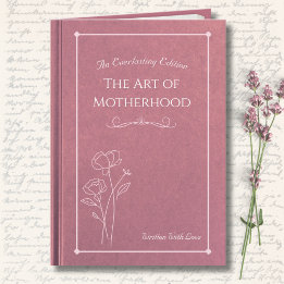 Carte Elegant Pink Floral Storybook Mother’s Day Photo