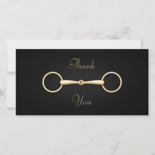 Carte Élégant serpent d'or Bit Equestre Personnalisé