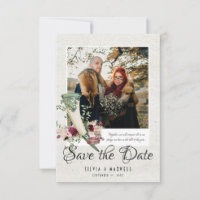 Élégant Viking Mariage Photo Enregistrer la date