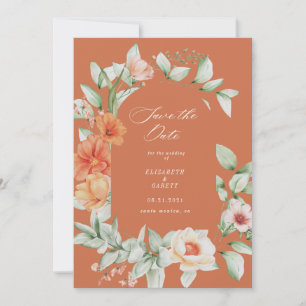 carte élégante de fleurs de jardin d'été pour anno